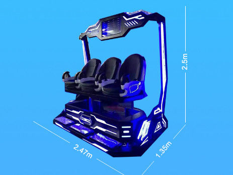 아크릴 VR 아케이드 기계, 강한 조작장치와 3 석 9d Vr 의자