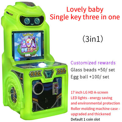 Classic Coin-operated Video Game Single-player Mode Tri-Button Game