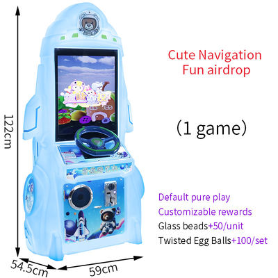 Blue Children's Indoor Entertainment Facilities Coin-operated Arcade Game Machines