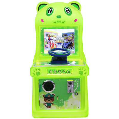 A Cute Cartoon Bear Coin-operated Double-player Racing Game Machine