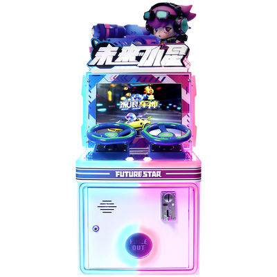 Indoor Coin-operated Arcade Game Machine For 2-player Racing Simulation Featuring Car Racing Gameplay