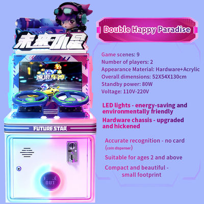 Indoor Coin-operated Arcade Game Machine For 2-player Racing Simulation Featuring Car Racing Gameplay