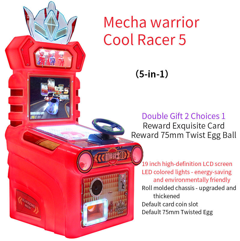 Coin-operated Children's Racing Arcade Video Game Machine 19-inch