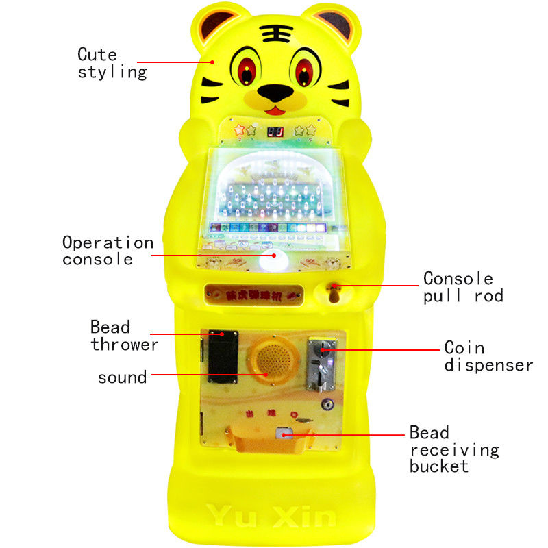 19mm Tiger Arcade Pinball Machine Fun-Filled Entertainment Colorful Design Skill Testing Game Ideal For Kids