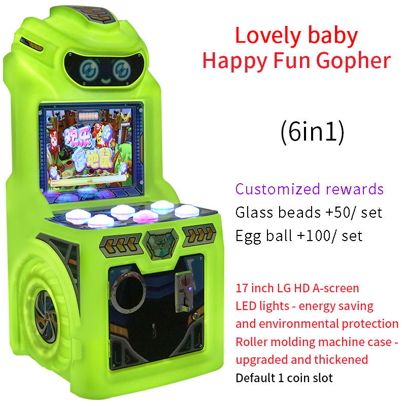 Happy And Interesting Gohper Pat Coin-operated Arcade Game Machine For Children
