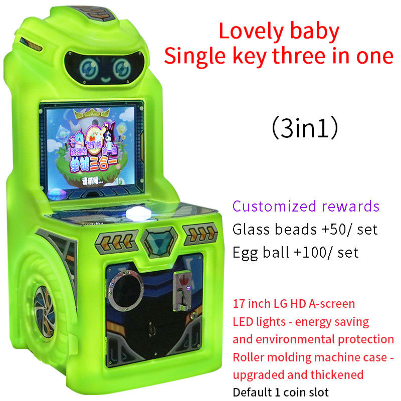 Classic Coin-operated Video Game Single-player Mode Tri-Button Game